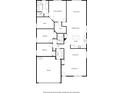 Detailed floor plan showcasing the layout of the home, including bedrooms, bathrooms, and living spaces at 204 Cotswold Cir, Davenport, FL 33837