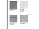 A set of samples display the available carpet, flooring, cabinet and countertop options at 661 Teviot Rd, Haines City, FL 33844