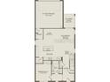Floorplan depicting the layout of the first floor of the house with garage and covered lanai at 5021 Starling Bird Ln, St Cloud, FL 34771