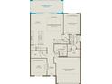 Floor plan showcasing the layout of the first story of the home at 2267 Mossy Vine Ave, St Cloud, FL 34771