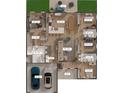 Detailed home floor plan showcasing the layout and dimensions of the rooms and the garage at 706 Marion Oaks Manor, Ocala, FL 34473