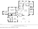 Detailed floor plan showcasing the layout of a beautiful home with key measurements at 23647 Seneca Ridge Ct, Christmas, FL 32709