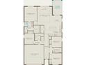 Detailed floor plan of a home showing the layout of bedrooms, bathrooms, kitchen, and living areas at 1553 Groveline Rd, St Cloud, FL 34771