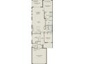 Detailed floorplan layout featuring an open concept design with kitchen, living area, bedrooms, and lanai at 2334 Daisy Tree Rd, St Cloud, FL 34771
