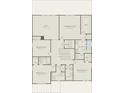 Upstairs floor plan with loft, bedrooms with walk-in closets and laundry room at 1549 Timber Leaf Rd, St Cloud, FL 34771