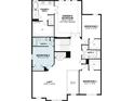 Upstairs floor plan showcasing bedrooms, bathrooms, loft, stairs, and a large owner's bedroom with walk in closet at 825 River Stone Trl, Sanford, FL 32771