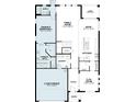 Detailed floor plan showcasing the layout of the home, including the Gathering room, kitchen, bedrooms, garage and lanai at 825 River Stone Trl, Sanford, FL 32771