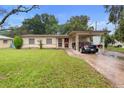 A cozy, single-story home boasts a convenient carport, neat front lawn, and inviting entrance at 2044 W Gore St, Orlando, FL 32805