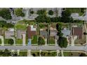 Aerial view of the property highlighting its location within a residential neighborhood at 418 Tulane Dr, Altamonte Springs, FL 32714