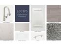Selection of materials for new home build including cabinets, counter, and flooring at 2676 Bittern Bnd, St Cloud, FL 34773