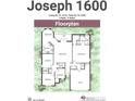 Floorplan featuring 4 beds, 2 baths, kitchen, living spaces, lanai, and a 2-car garage at 382 Lake St, Umatilla, FL 32784