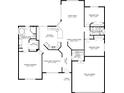 Detailed floor plan showcasing the layout of the house, including bedrooms and living spaces at 489 Penny Ln, Maitland, FL 32751