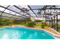 Inviting screened pool area with lush landscaping and a relaxing spa at 10747 Satinwood Cir, Orlando, FL 32825