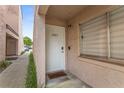Charming front door featuring the house number '2485' with a window and small garden at 2485 Lakeway Branch Dr # 2105, Orlando, FL 32839