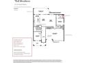 First floor layout with kitchen, casual dining, great room, lanai, and a three-car garage at 1880 Stonecliff Dr, Apopka, FL 32703