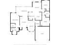 Floor plan showing 3 bedrooms, 2 baths, Gathering room, living room, kitchen, and garage at 1003 Jackson Creek Ct, Oviedo, FL 32765