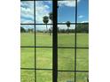 View from a window overlooking a golf course with palm trees and homes in the distance under a sunny sky at 2826 Osprey Cove Pl # 103, Kissimmee, FL 34746