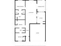 Detailed floor plan showcasing the layout of the home's bedrooms, living areas, and garage at 1117 Park Green Pl, Winter Park, FL 32789