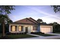 Charming single-story home featuring a two-car garage, neutral color palette and well-maintained landscaping at 345 S Sunset Ave, Mascotte, FL 34753