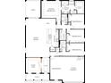 Detailed floor plan showcasing the layout of this home, including the kitchen, bedrooms, and living spaces at 345 S Sunset Ave, Mascotte, FL 34753