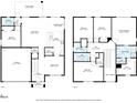 Floor plan exhibiting the layout of the rooms and measurements of the house at 2020 Rushden Dr, Ocoee, FL 34761