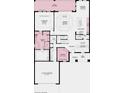 First floor plan featuring a 2-car garage, study, and an open layout with a kitchen, dining, and great room at 862 Junonia Blvd, New Smyrna Beach, FL 32168