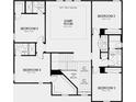 Second floor plan with bedrooms, bathrooms, and a spacious game room, offering plenty of room for the entire Gathering at 862 Junonia Blvd, New Smyrna Beach, FL 32168
