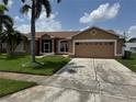 Charming single-story home with well-manicured lawn and mature palm tree at 2693 Maxwell W Ct, Kissimmee, FL 34743
