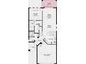 First floor plan featuring an open layout with a lanai, kitchen, great room, dining room, and a two car garage at 5626 Portico Pl, Kissimmee, FL 34758
