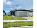 Attractive single-story home with a well-kept lawn, brick driveway, and inviting curb appeal at 2824 Neverland Dr, New Smyrna Beach, FL 32168