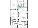 Second floor plan showcasing the primary suite, additional bedrooms, loft, and laundry area at 504 Green Tracker Ave, Clermont, FL 34715