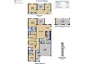 Detailed floor plan showcasing the layout of the home, including bedrooms, kitchen, and living areas at 5850 Ali Grace Dr, St Cloud, FL 34771