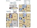Detailed floor plan showcasing the layout of a spacious home, including bedrooms and living areas at 5928 Ali Grace Dr, St Cloud, FL 34771