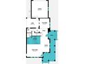 Detailed first floor plan featuring kitchen, great room, dining, and flex room layout at 1878 Seawall Way, Celebration, FL 34747