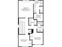 Second floor plan showing layout of main bedroom, laundry, and two additional bedrooms at 2552 Long Pine Ave, Apopka, FL 32712