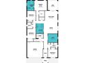Detailed floor plan showcasing the layout of this four-bedroom home including the great room and kitchen at 444 Free Range Dr, Clermont, FL 34715