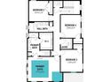 Second floor floor plan showing primary suite, bedrooms, primary bath, and hall bath at 1969 Beach Ter, Celebration, FL 34747