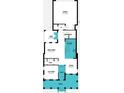 First floor floor plan showing flex room, great room, dining, kitchen, lanai, porch, and garage at 1969 Beach Ter, Celebration, FL 34747