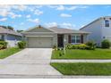 Lovely one-story home with well-kept lawn, attached garage, and inviting front entrance, presenting excellent curb appeal at 3936 Silverstream Ter, Sanford, FL 32771