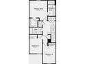 Upstairs floor plan of primary suite, bedrooms, and two bathrooms at 7803 Waterscape Dr, Groveland, FL 34736