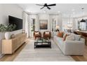 Bright, stylish living room with neutral tones, comfortable seating, and modern decor at 2486 Celebration Blvd, Celebration, FL 34747