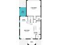 Detailed first-floor plan showcasing the kitchen, great room, dining area, lanai, and two-car garage at 532 Green Tracker Ave, Clermont, FL 34715