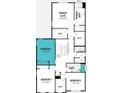 Second-floor plan featuring the primary suite, bedrooms, bathrooms, walk-in closets, and a laundry room at 532 Green Tracker Ave, Clermont, FL 34715