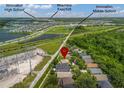 Aerial view of community near Innovation High and Middle Schools and Beachline Expy/528 at 10142 Serotina Ct, Orlando, FL 32832