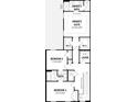 Detailed second floor plan showing bedrooms, bathrooms and laundry at 2386 Celebration Blvd, Celebration, FL 34747
