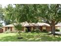 Beautiful single-story brick home with mature tree shading a manicured front yard at 26 Canter Club Ct, Debary, FL 32713