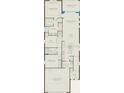 Detailed floor plan showcasing the layout of the home, including the gathering room, kitchen, flex space, and owner's suite at 2338 Lily Bloom Rd, St Cloud, FL 34771