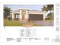 Modern home elevation showcasing architectural plans, a neutral color palette, and clean, contemporary lines at 4409 W Gore Ave, Orlando, FL 32811