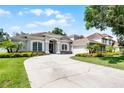 Charming single-story home featuring a long driveway and lush landscaping at 8122 Westminster Abbey Blvd, Orlando, FL 32835