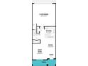 Detailed floor plan showcases the layout of the home, including the kitchen, great room, garage, and dining area at 144 Royal Ranch Rd, Clermont, FL 34715